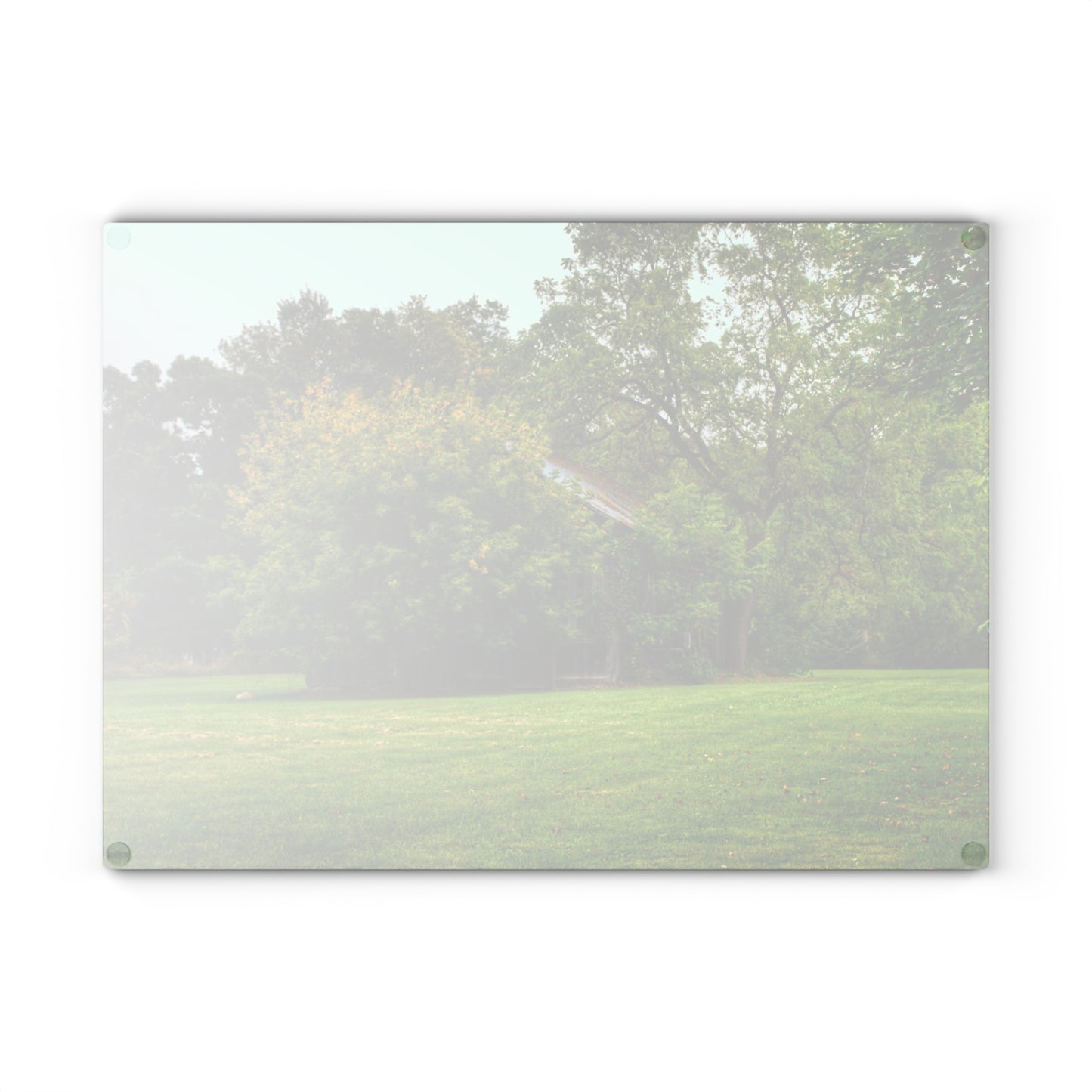 U R There Photography Hidden Past I Rustic Farmhouse Tempered-Glass Cutting Board