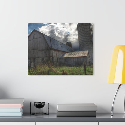 U R There Photography Sandusky Grey II Rustic Farmhouse Acrylic Wall Print