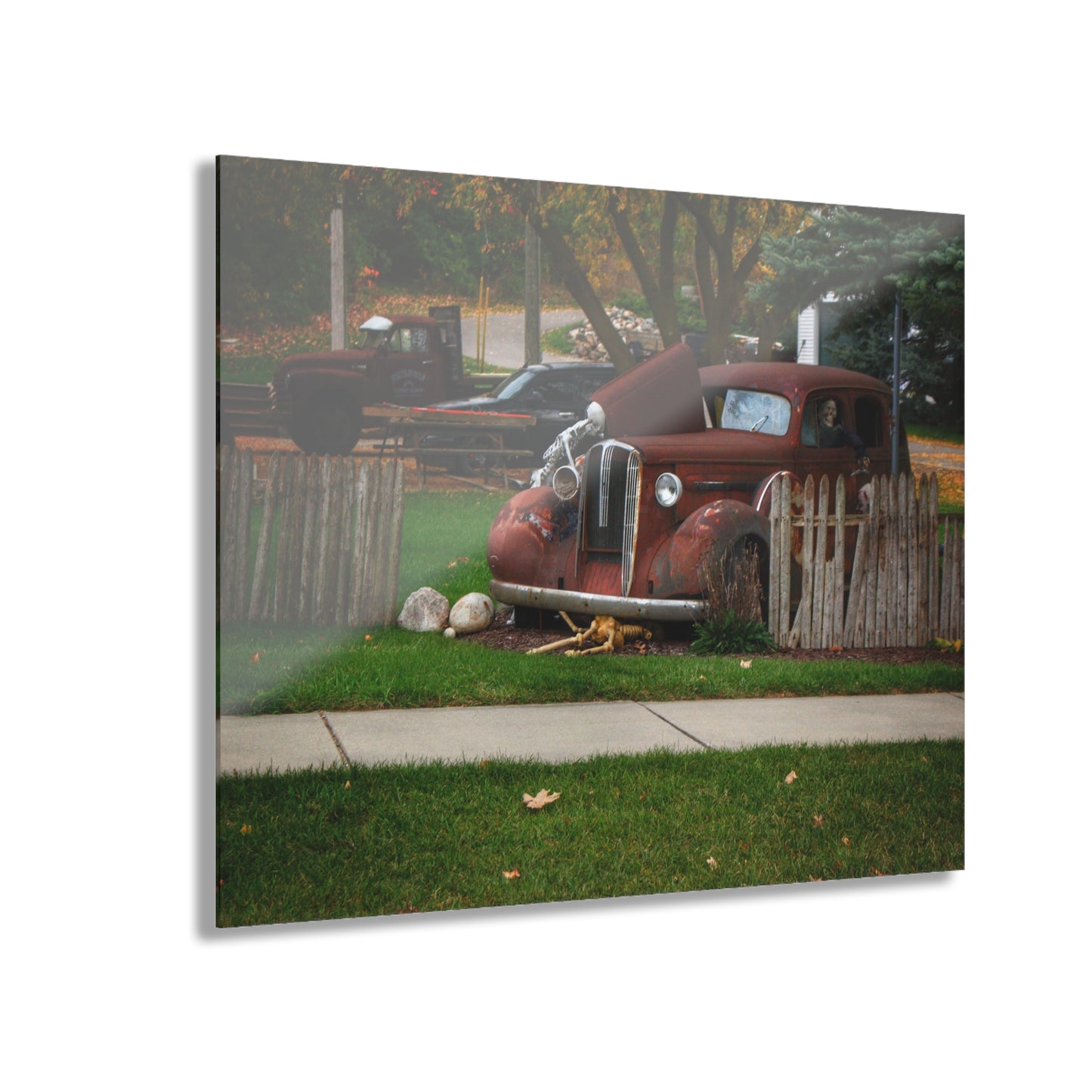 U R There Photography Oak Road Metamora Mechanics Rustic Farmhouse Acrylic Wall Print