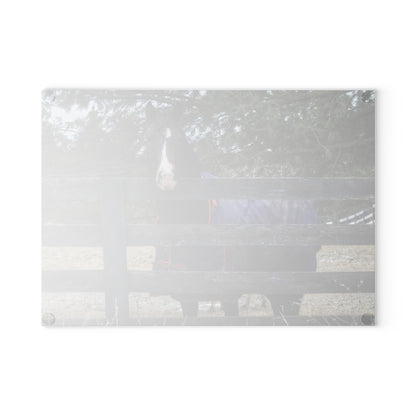 U R There Photography Hosner Road Chestnut Rustic Farmhouse Tempered-Glass Cutting Board