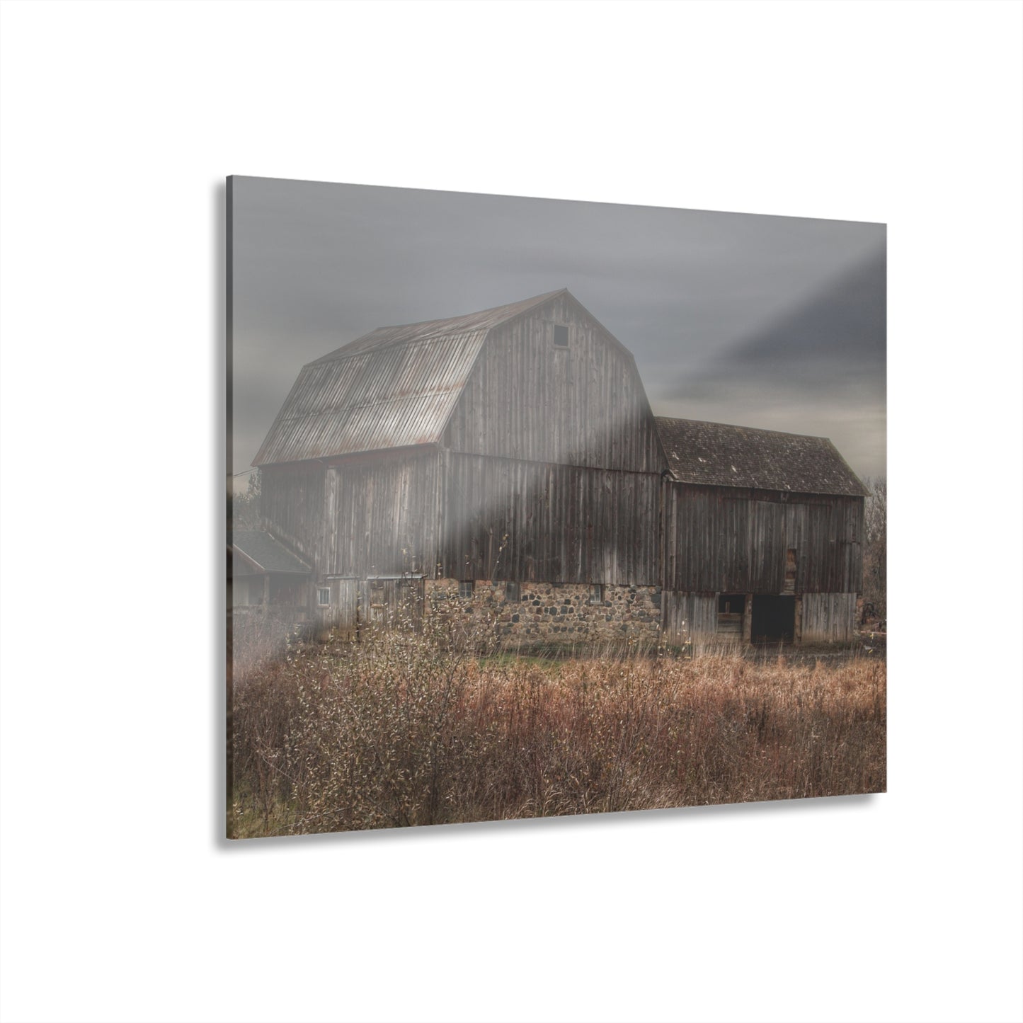 U R There Photography Majestic Grey Rustic Farmhouse Acrylic Wall Print