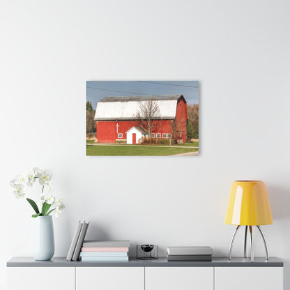 U R There Photography Bray Road Red I Rustic Farmhouse Acrylic Wall Print