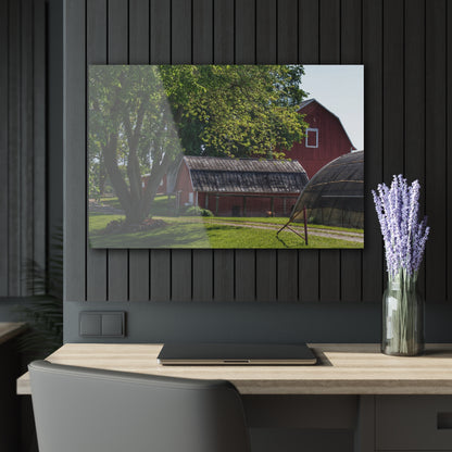 U R There Photography Hidden Reds Rustic Farmhouse Acrylic Wall Print