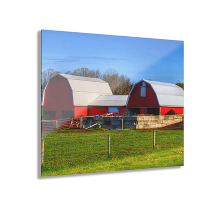 U R There Photography M-15 Reds Rustic Farmhouse Acrylic Wall Print