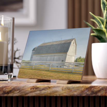 U R There Photography Belsay Road White Rustic Farmhouse Decorative Ceramic Tile