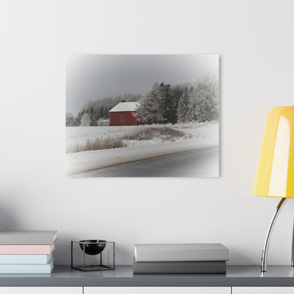 U R There Photography Farm on the Curve Rustic Farmhouse Acrylic Wall Print