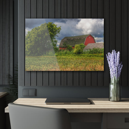 Barn Boutique Modern Farmhouse Acrylic Wall Print| Shelby Red IV