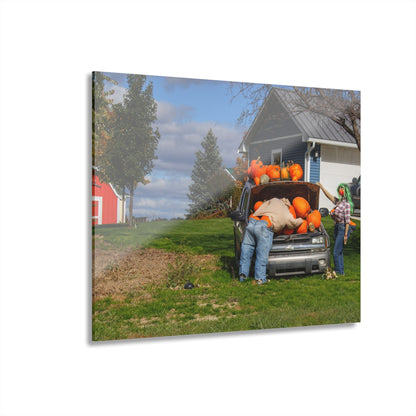 U R There Photography Lippincott Pumpkins Rustic Farmhouse Acrylic Wall Print