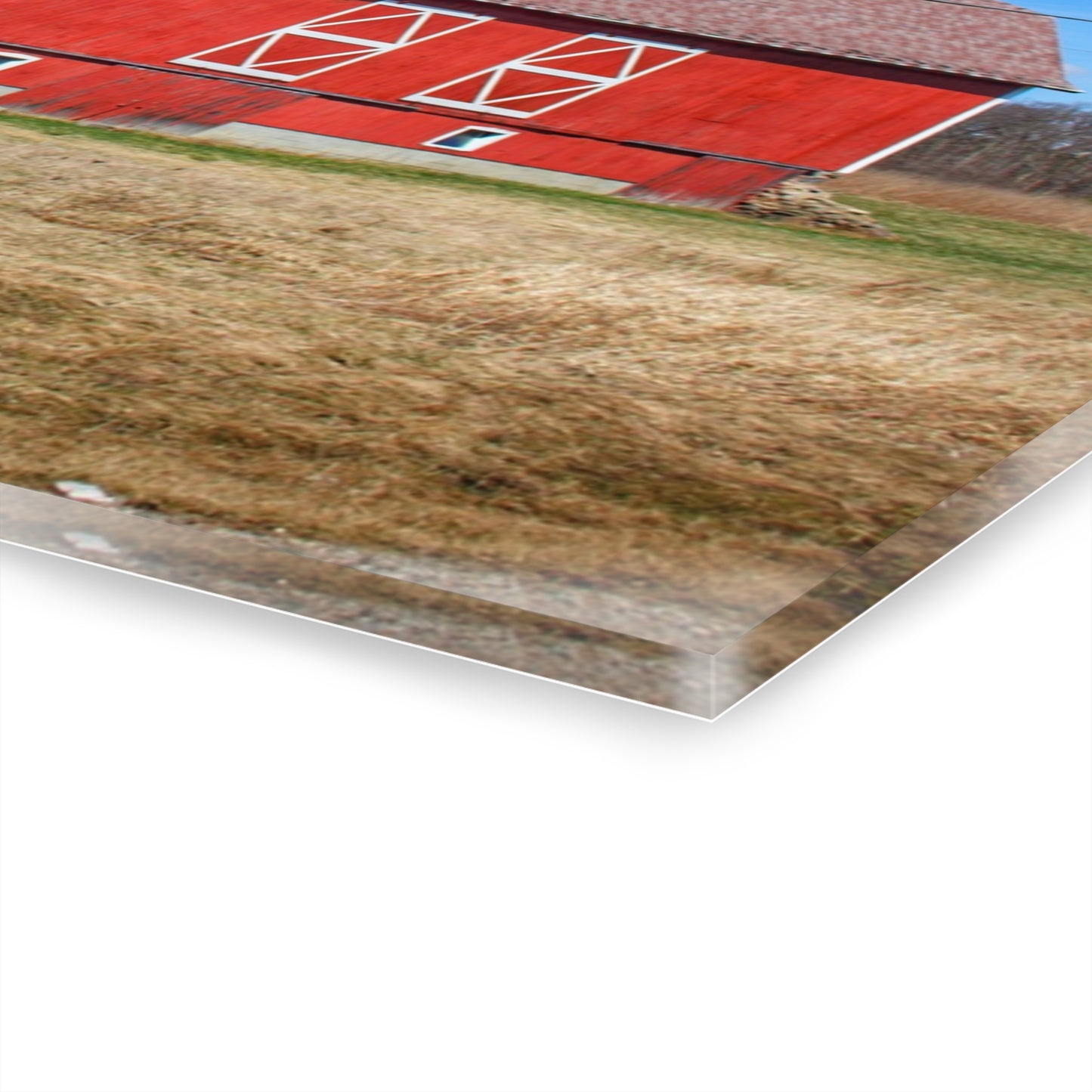 U R There Photography Kings Mill Red II Rustic Farmhouse Acrylic Wall Print