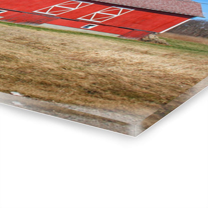 U R There Photography Kings Mill Red II Rustic Farmhouse Acrylic Wall Print