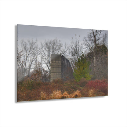 U R There Photography Freiberger Road Hidden Grey Rustic Farmhouse Acrylic Wall Print