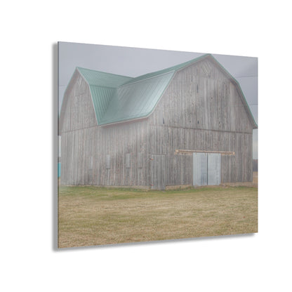 U R There Photography Forest Road Grey Rustic Farmhouse Acrylic Wall Print