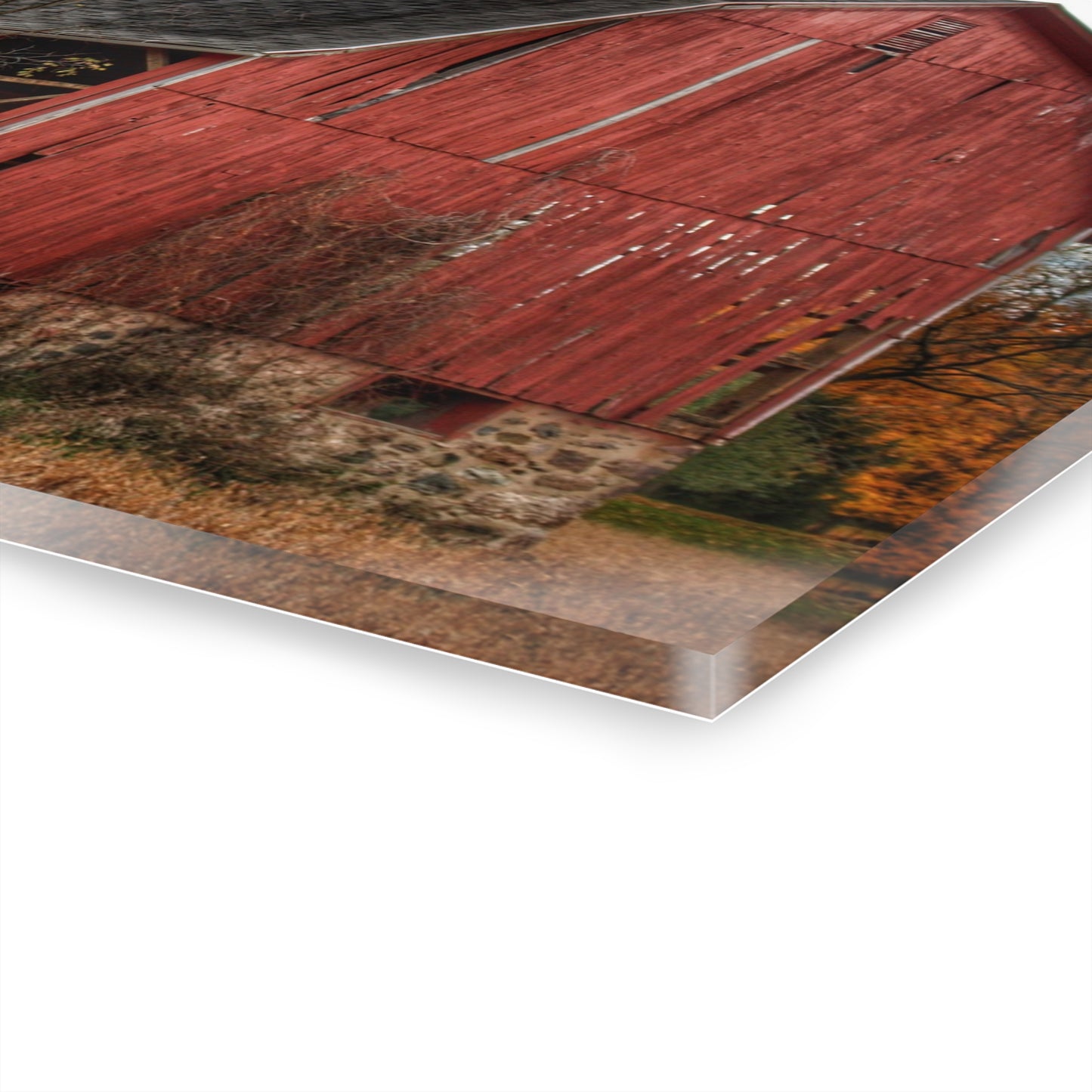 U R There Photography Laur Road Forgotten Red II Rustic Farmhouse Acrylic Wall Print