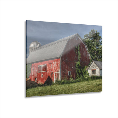 U R There Photography Stanley Road Red in Summer I Rustic Farmhouse Acrylic Wall Print