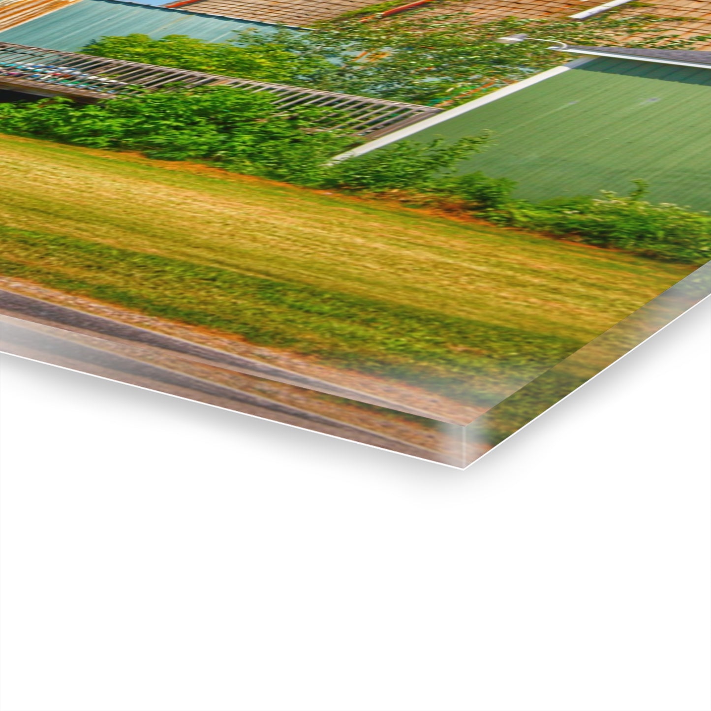 U R There Photography Morrish Road Silos I Rustic Farmhouse Acrylic Wall Print