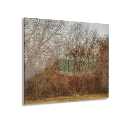 U R There Photography Bray Road Hidden Barnyard Red III Rustic Farmhouse Acrylic Wall Print