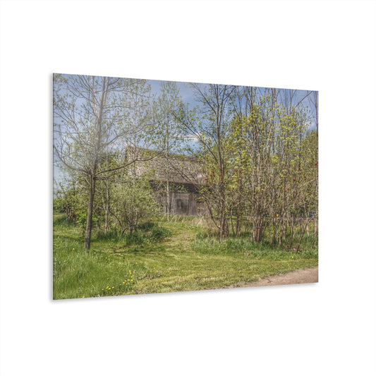 U R There Photography Bishop Road Grey I Rustic Farmhouse Acrylic Wall Print
