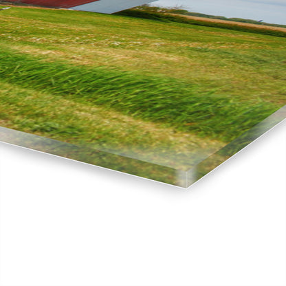 U R There Photography French Road Centennial Reds II Rustic Farmhouse Acrylic Wall Print