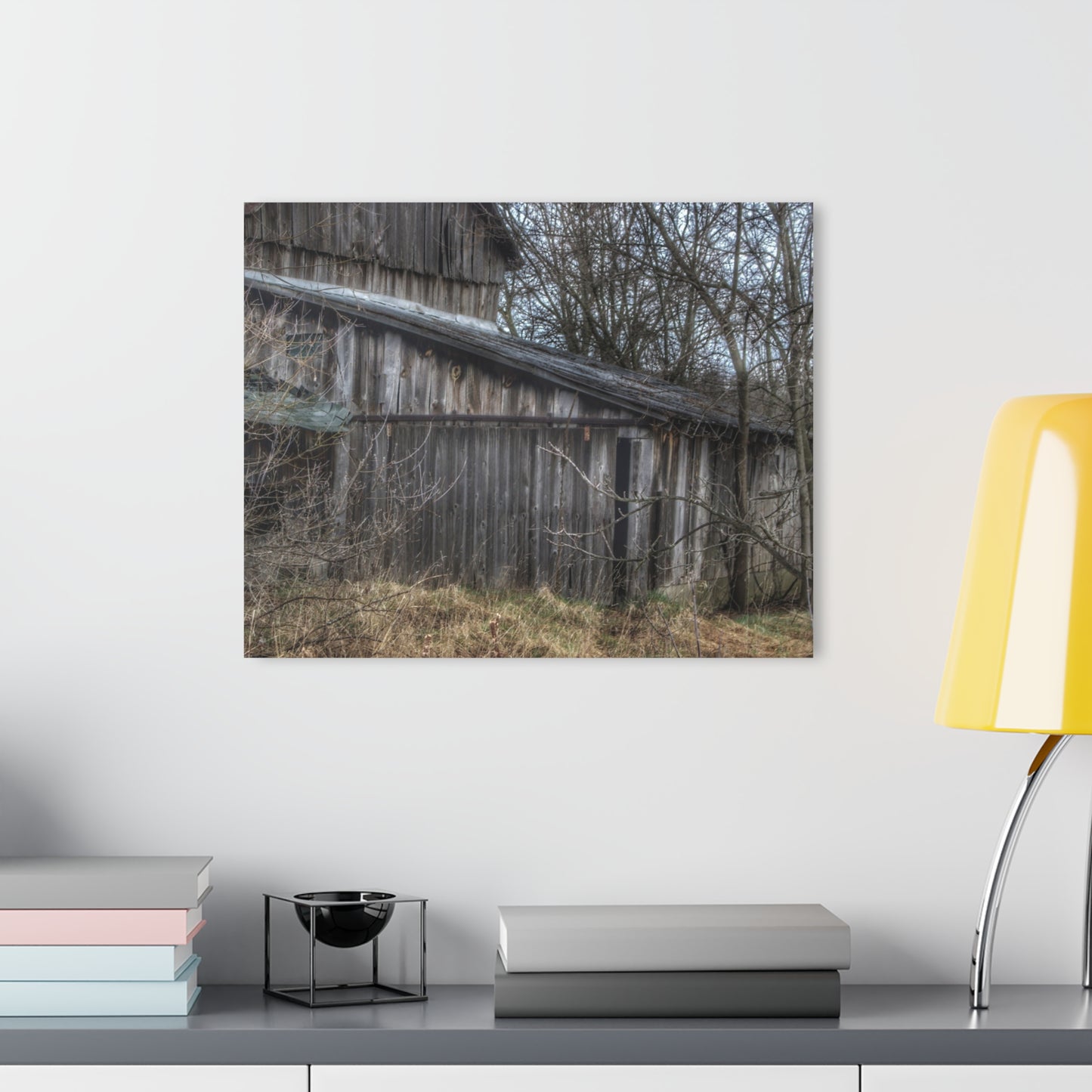 U R There Photography Rural Decay in Early Spring Rustic Farmhouse Acrylic Wall Print