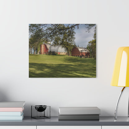 U R There Photography Clark Park Road Reds Rustic Farmhouse Acrylic Wall Print