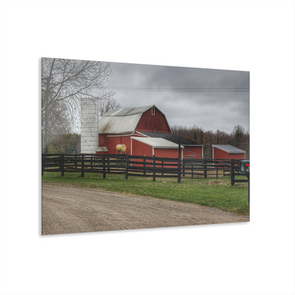 U R There Photography West Lake Road Happy Barn Rustic Farmhouse Acrylic Wall Print