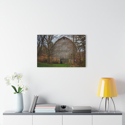 U R There Photography West Murphy Lake Road Grey Rustic Farmhouse Acrylic Wall Print