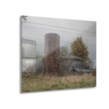 U R There Photography Bordman Road Grey Rustic Farmhouse Acrylic Wall Print