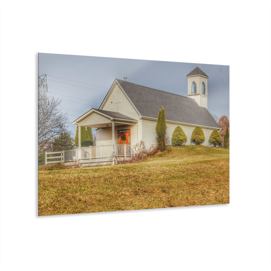 U R There Photography Oxford Chapel Rustic Farmhouse Acrylic Wall Print