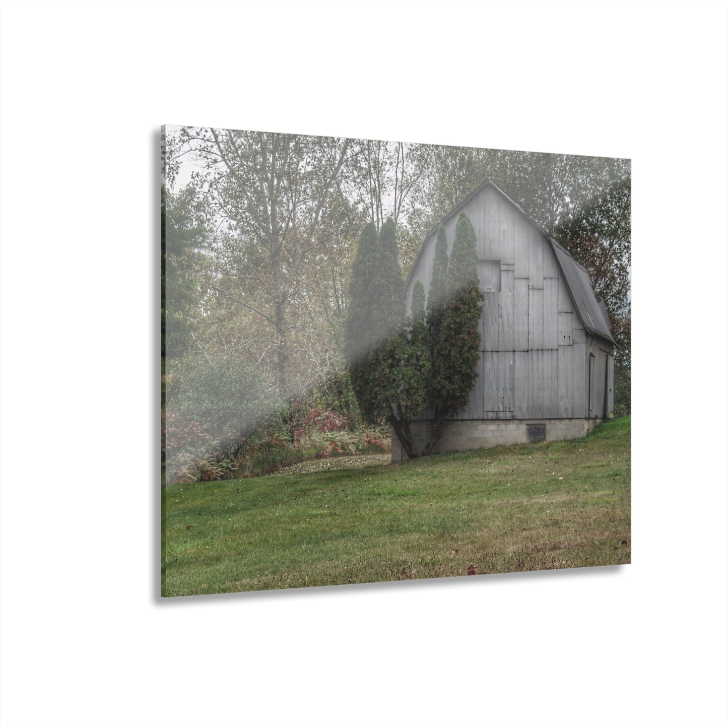 U R There Photography Milliman Road Grey Rustic Farmhouse Acrylic Wall Print
