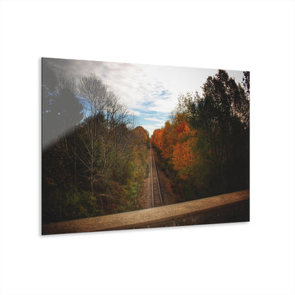 U R There Photography Above the Tracks in Vassar Rustic Farmhouse Acrylic Wall Print