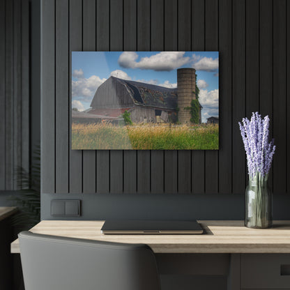 U R There Photography Millington Forgotten Grey Rustic Farmhouse Acrylic Wall Print