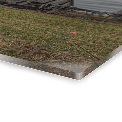 U R There Photography Dodge Road Grey II Rustic Farmhouse Acrylic Wall Print