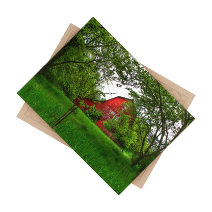 U R There Photography Bird Road Red Rustic Farmhouse Decorative Ceramic Tile