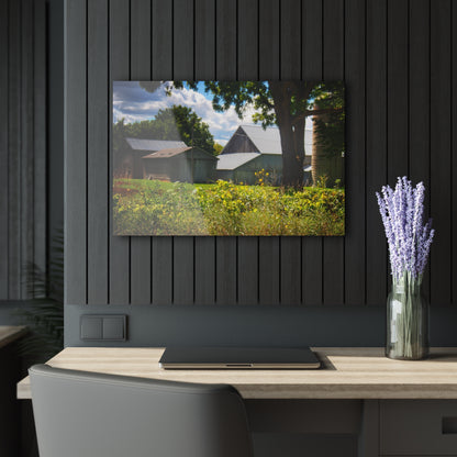 U R There Photography Hough Road Greys Rustic Farmhouse Acrylic Wall Print