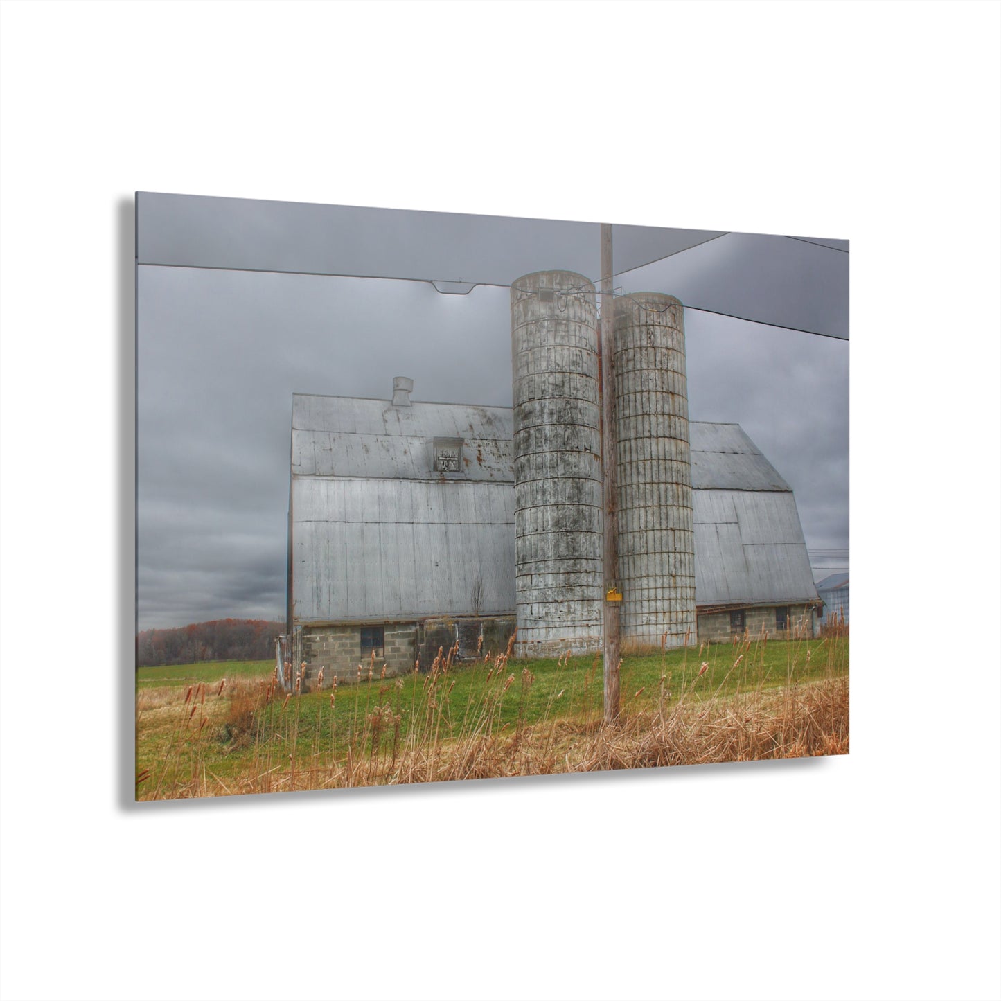 U R There Photography Daley Road Grey II Rustic Farmhouse Acrylic Wall Print
