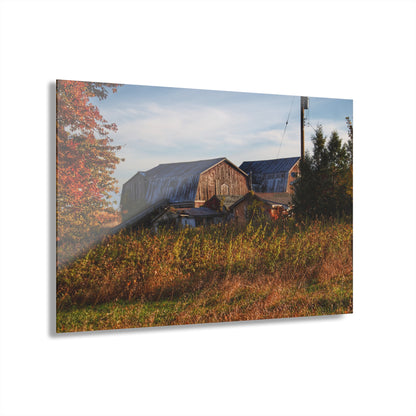 U R There Photography Montgomery Road Reds Rustic Farmhouse Acrylic Wall Print