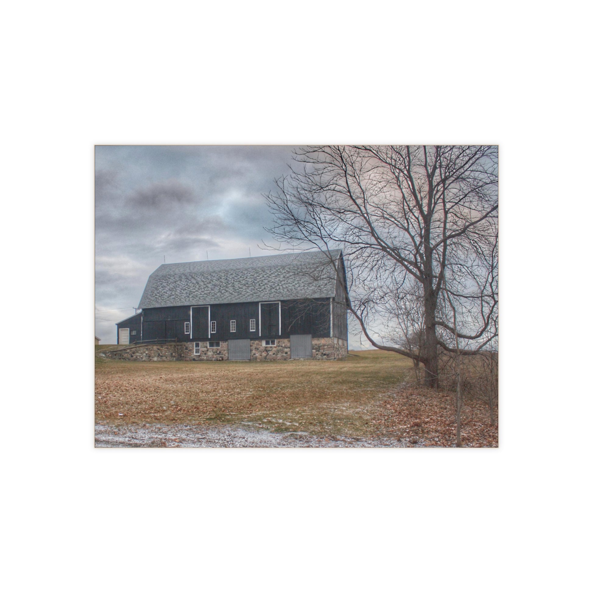 Attica Road Black Rustic Farmhouse Decorative Ceramic Tile
