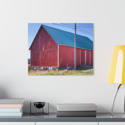 U R There Photography Imlay City Road Red II Rustic Farmhouse Acrylic Wall Print