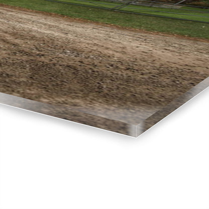 U R There Photography Horton Road Red and Silo Rustic Farmhouse Acrylic Wall Print