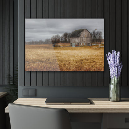 U R There Photography Laur Road Grey Rustic Farmhouse Acrylic Wall Print