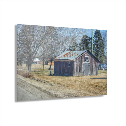 Ray Center Roadside Shack Rustic Farmhouse Acrylic Wall Print 30″ x 20″ (Horizontal) 0.25''