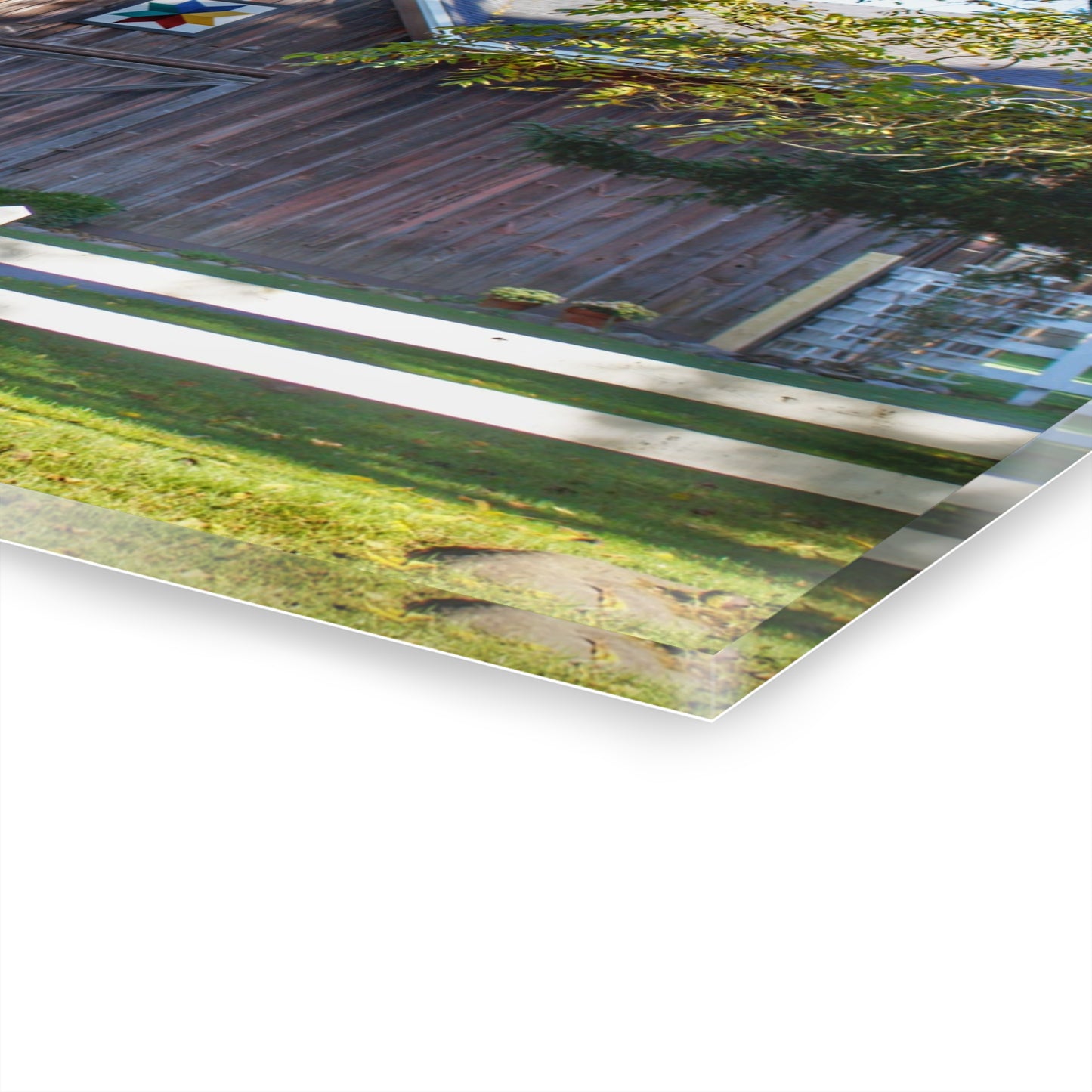 U R There Photography Hunters Creek Quilted II Rustic Farmhouse Acrylic Wall Print