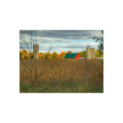 U R There Photography Beyond the Harvest Corn II Rustic Farmhouse Decorative Ceramic Tile