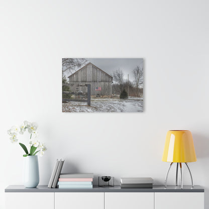 U R There Photography Sutton Road Patriot Grey I Rustic Farmhouse Acrylic Wall Print