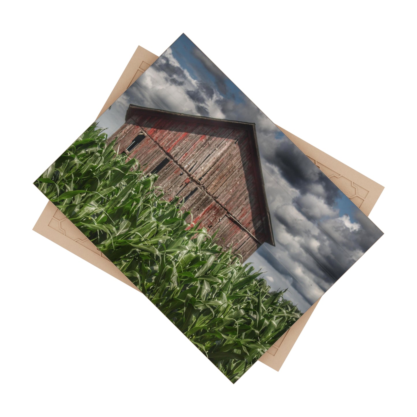 U R There Photography Above the July Corn Rustic Farmhouse Decorative Ceramic Tile