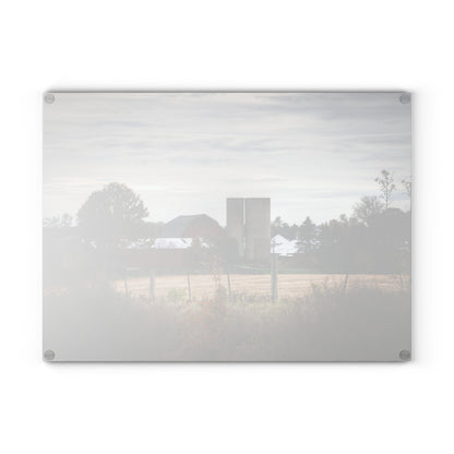 U R There Photography Haines Road Farm Rustic Farmhouse Tempered-Glass Cutting Board