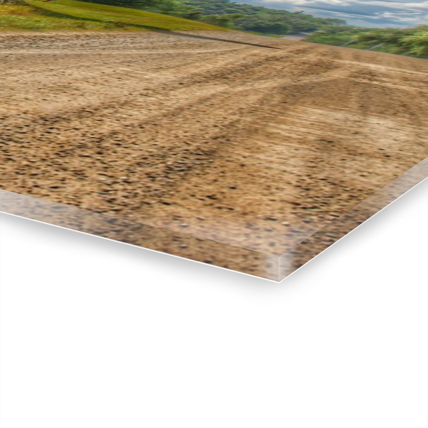 U R There Photography Haines Road Red Rustic Farmhouse Acrylic Wall Print