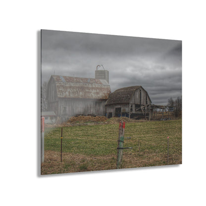 U R There Photography Dodge Road Grey II Rustic Farmhouse Acrylic Wall Print