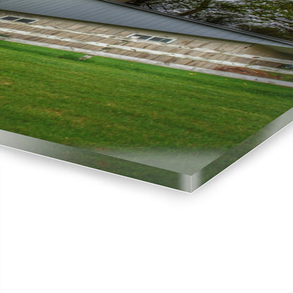 U R There Photography Grange Hall Road Whitewash Grey Rustic Farmhouse Acrylic Wall Print