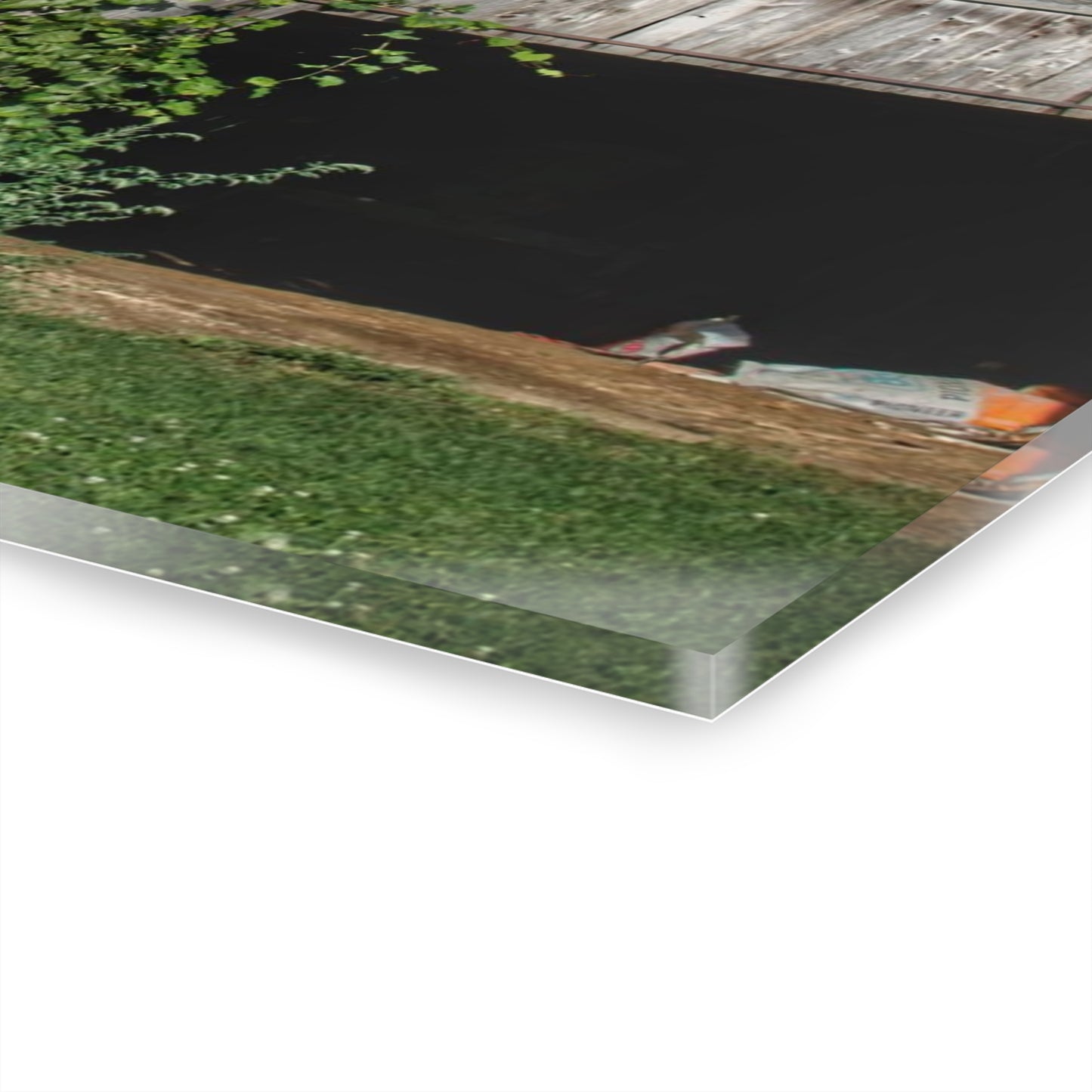 U R There Photography Grey Shack of Millington Rustic Farmhouse Acrylic Wall Print